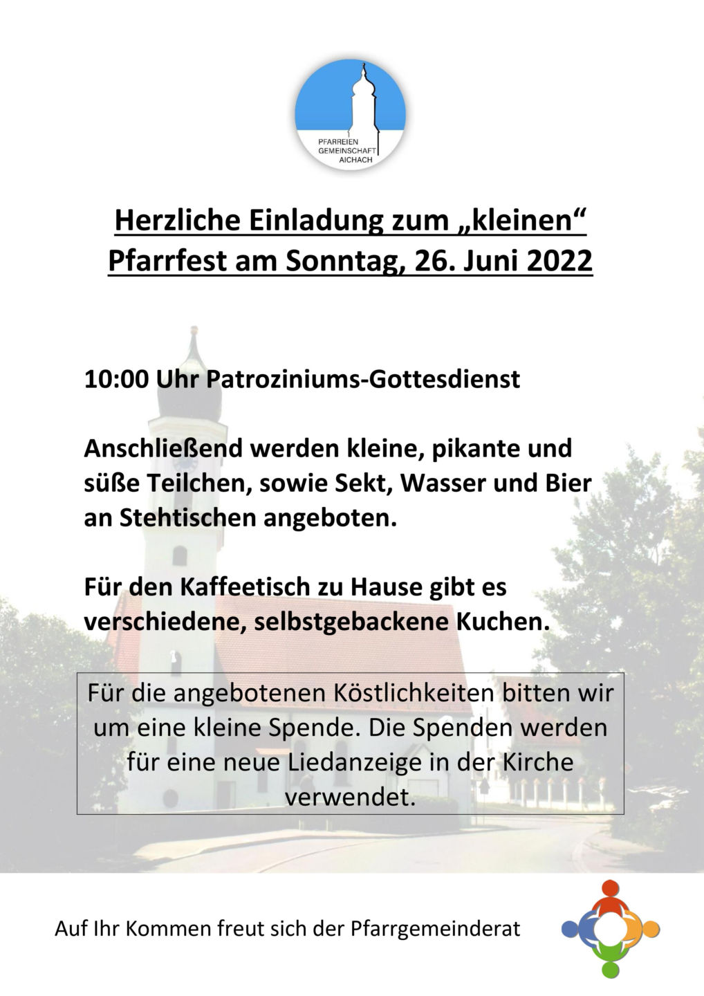 Patrozinium und ＂Kleines Pfarrfest＂ in Oberbernbach