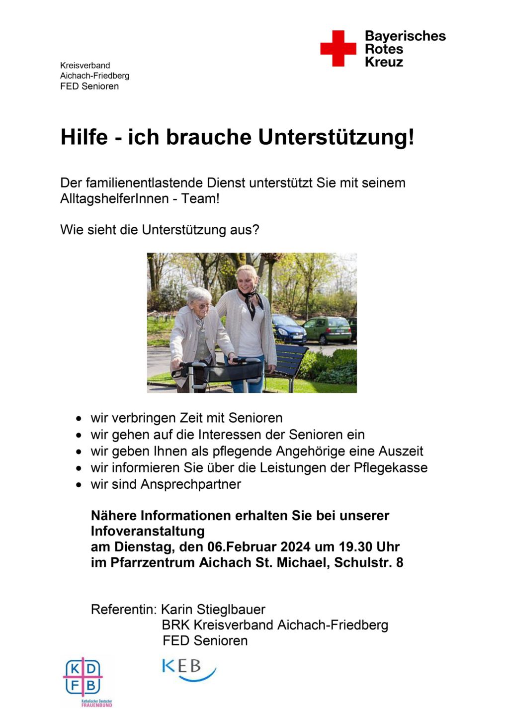 Familienentlastender Dienst des BRK stellt sich vor