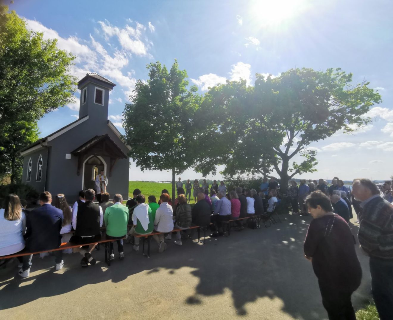Maiandacht an der Kapelle Maria im Felde