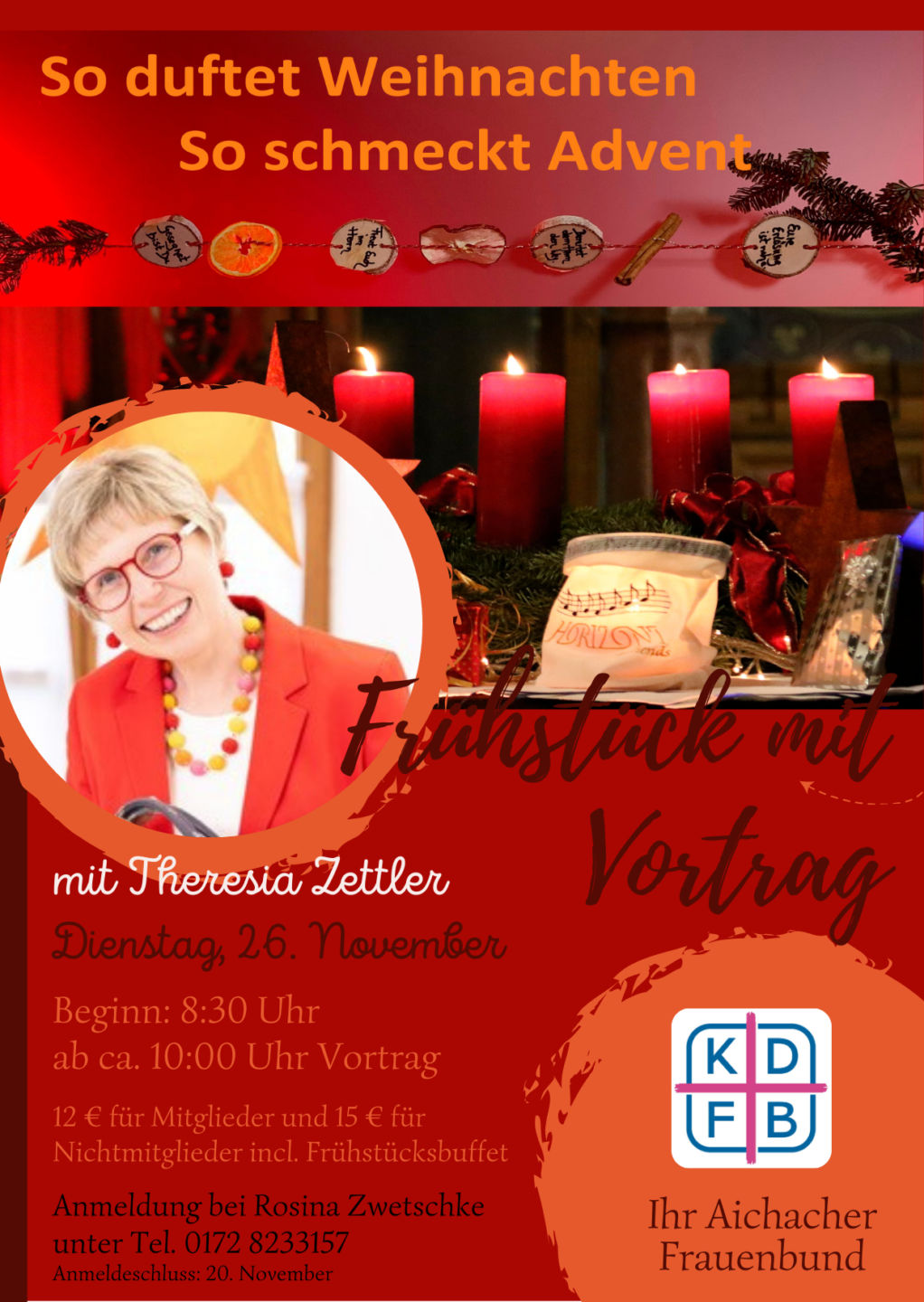 Frühstück mit Vortrag von Theresia Zettler