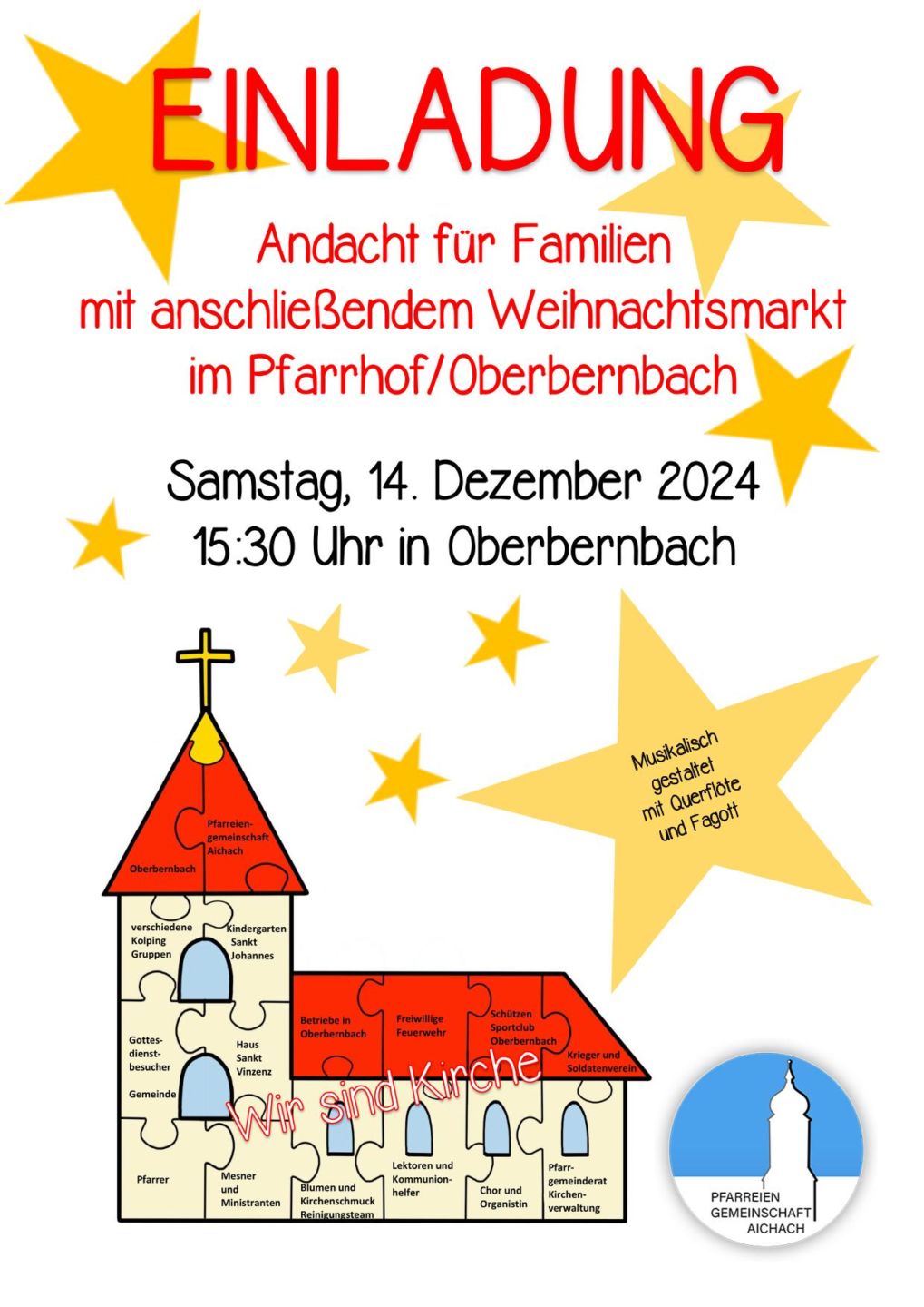 Andacht vor dem Christkindlmarkt