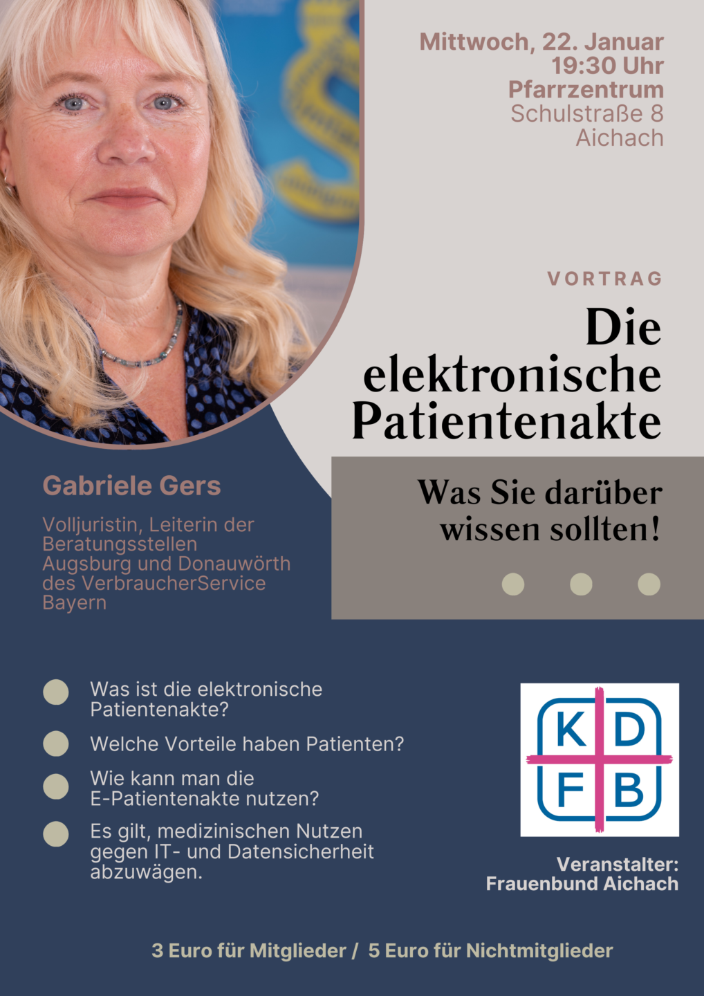 Vortrag: „Die elektronische Patientenakte - was Sie darüber wissen sollten!“
