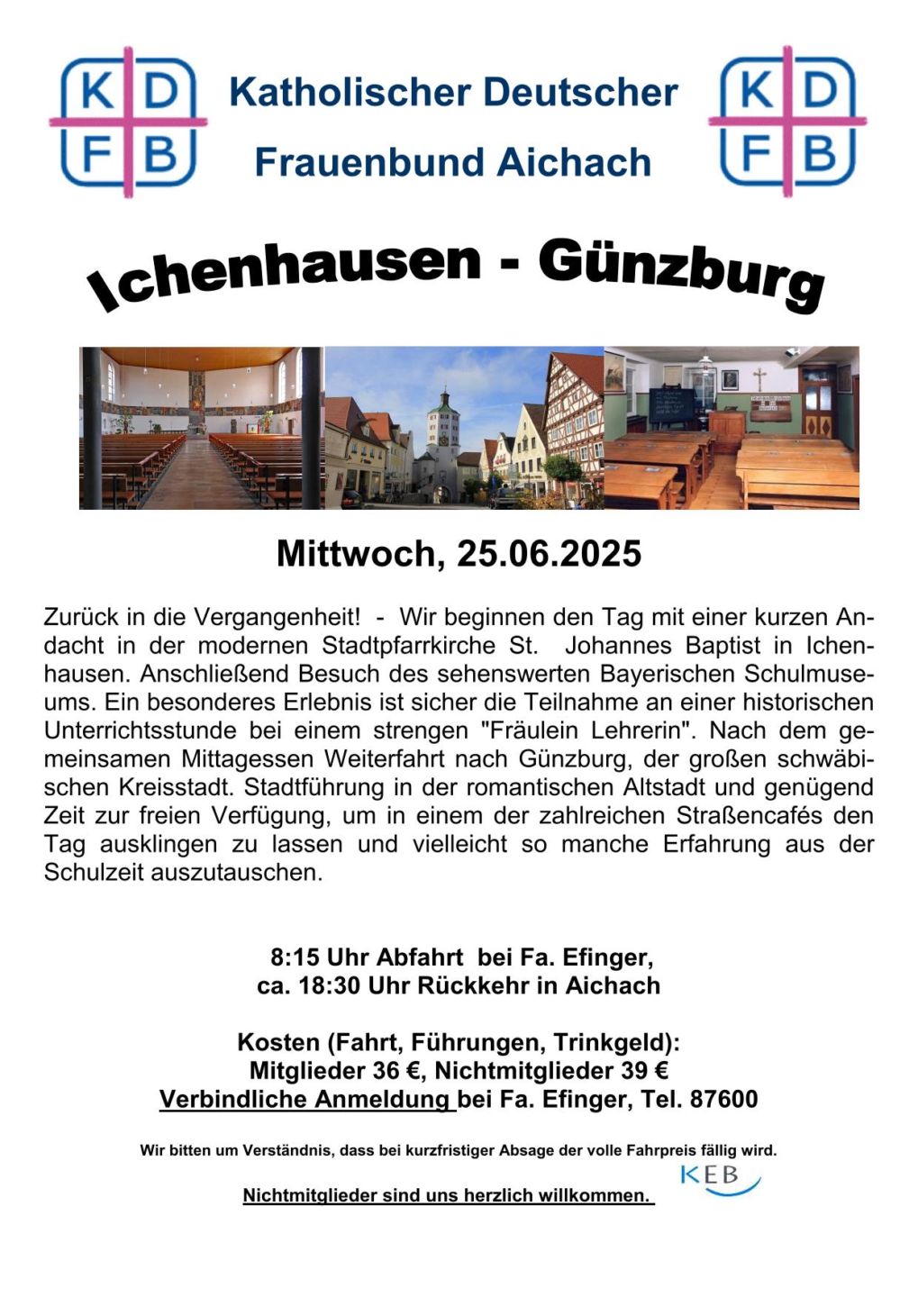 Ausflug nach Ichenhausen und Günzburg