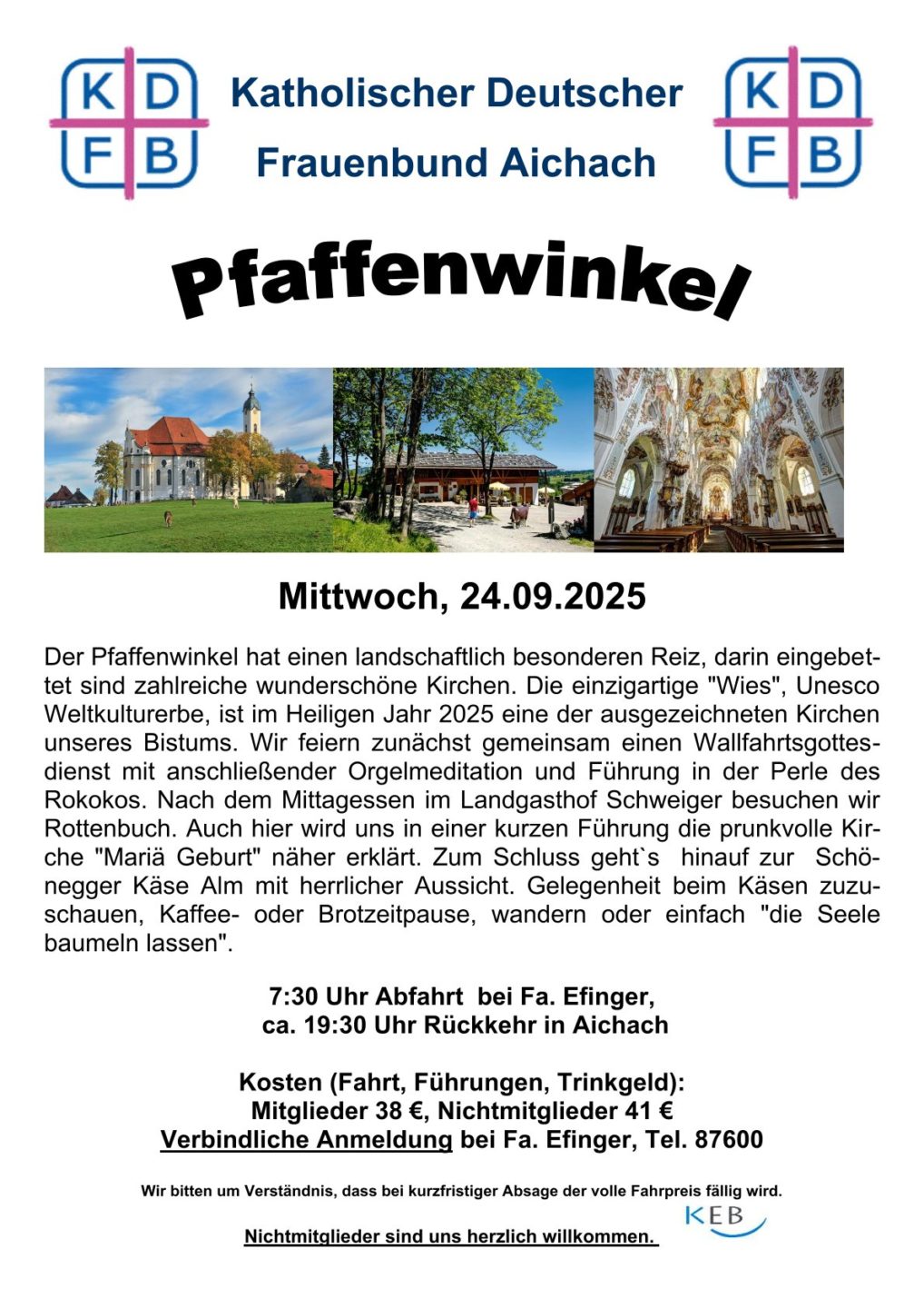 Ausflug in den Pfaffenwinkel