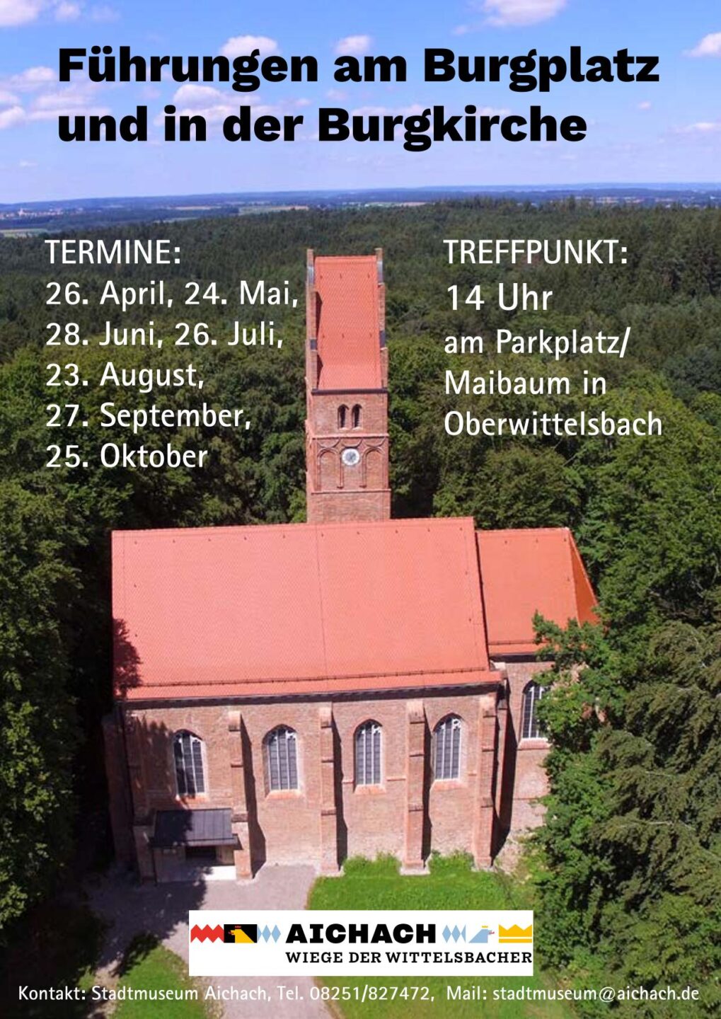 Öffentliche Führungen in Oberwittelsbach - Burgplatz und Kirche